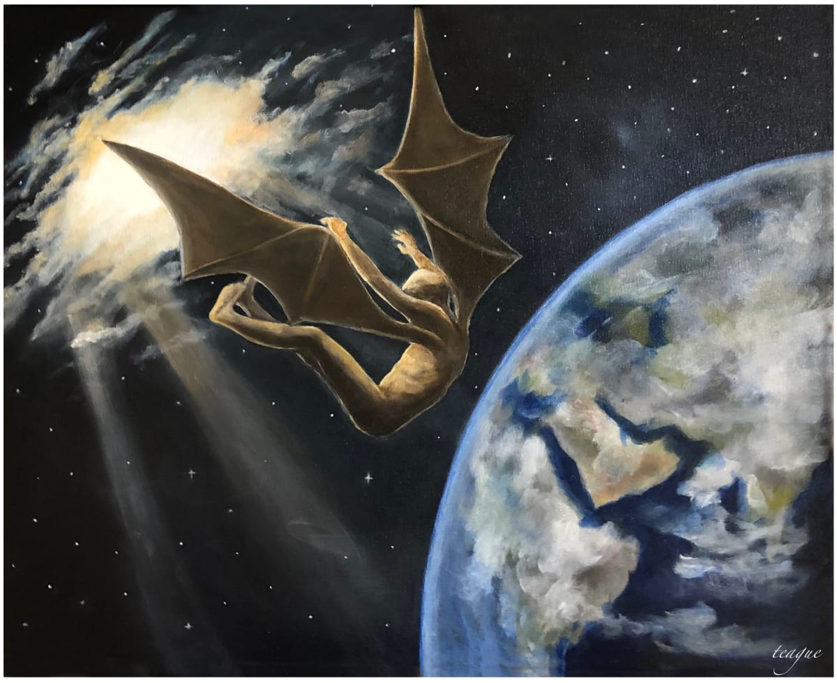 Lucifer Falling by Peggy Teague  Image: Lucifer Falling from Heaven