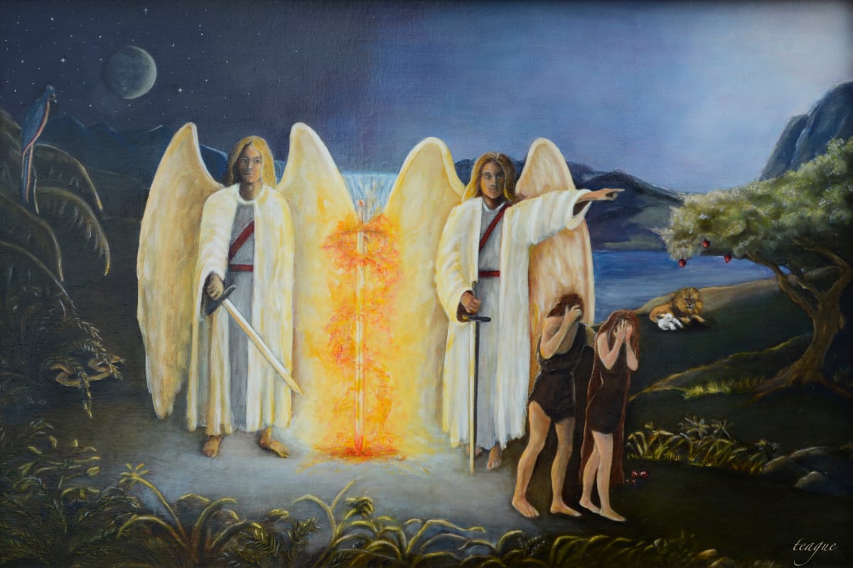 ADAMIC COVENANT - Expulsion of Adam and Eve by Peggy Teague  Image: Expulsion of Adam and Eve