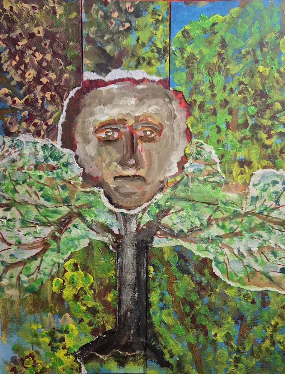 While Nature Watches by J. Patrick Bowman  Image: 14"x11" Matted to 20"x16"