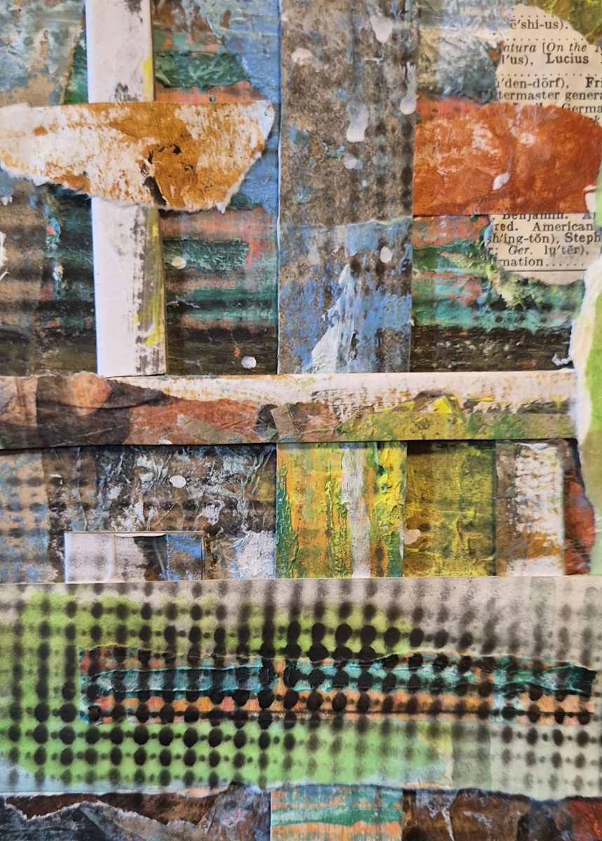 Captivity 1 by J. Patrick Bowman  Image: 7"x5" original collage matted to 10"x8"