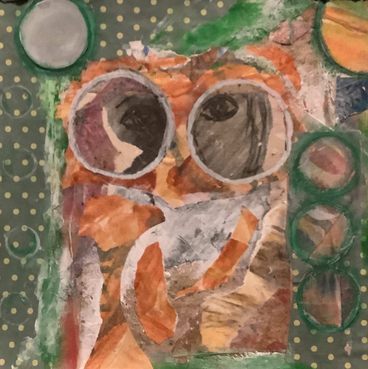 The  Eyes Have It by J. Patrick Bowman  Image: 8"x8" matted to 12'x12"