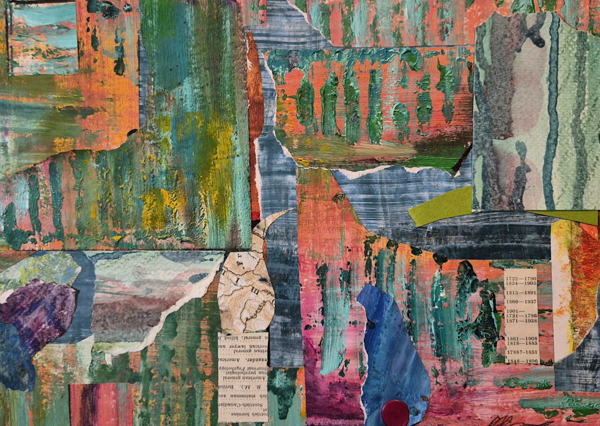 Town and Country by J. Patrick Bowman  Image: 8.5"x11.5" Collage Matted to 12"x16"