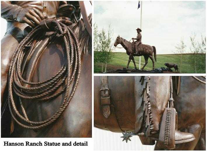 Hanson Ranch Statue by Karen Begg, Image 1.