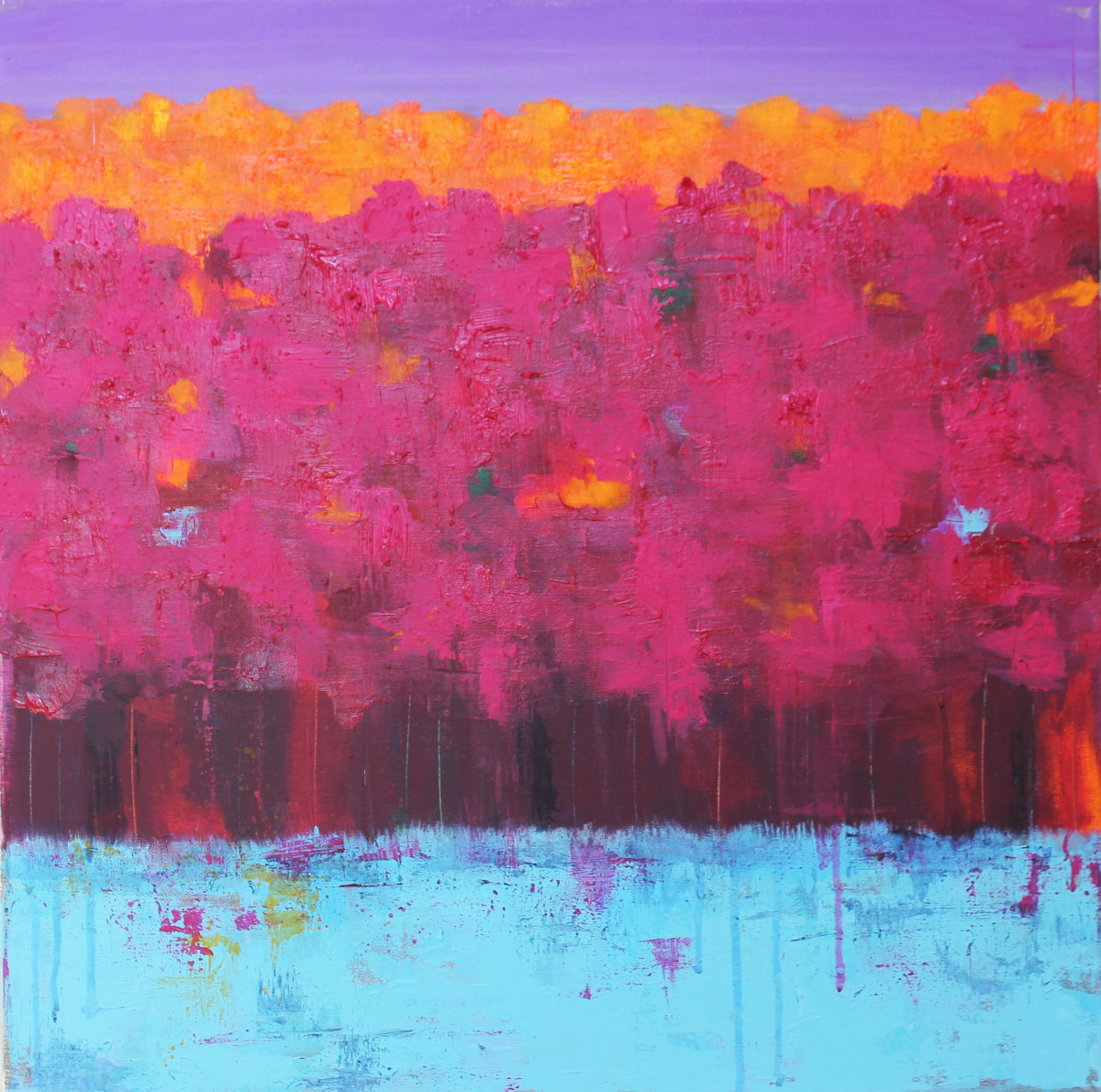 Magenta Autumn by Malu Tan 