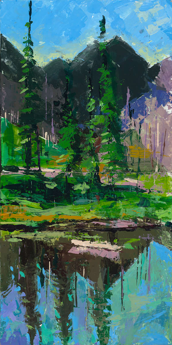 Grizzly Pond - Diptych by Shannon Abbey 