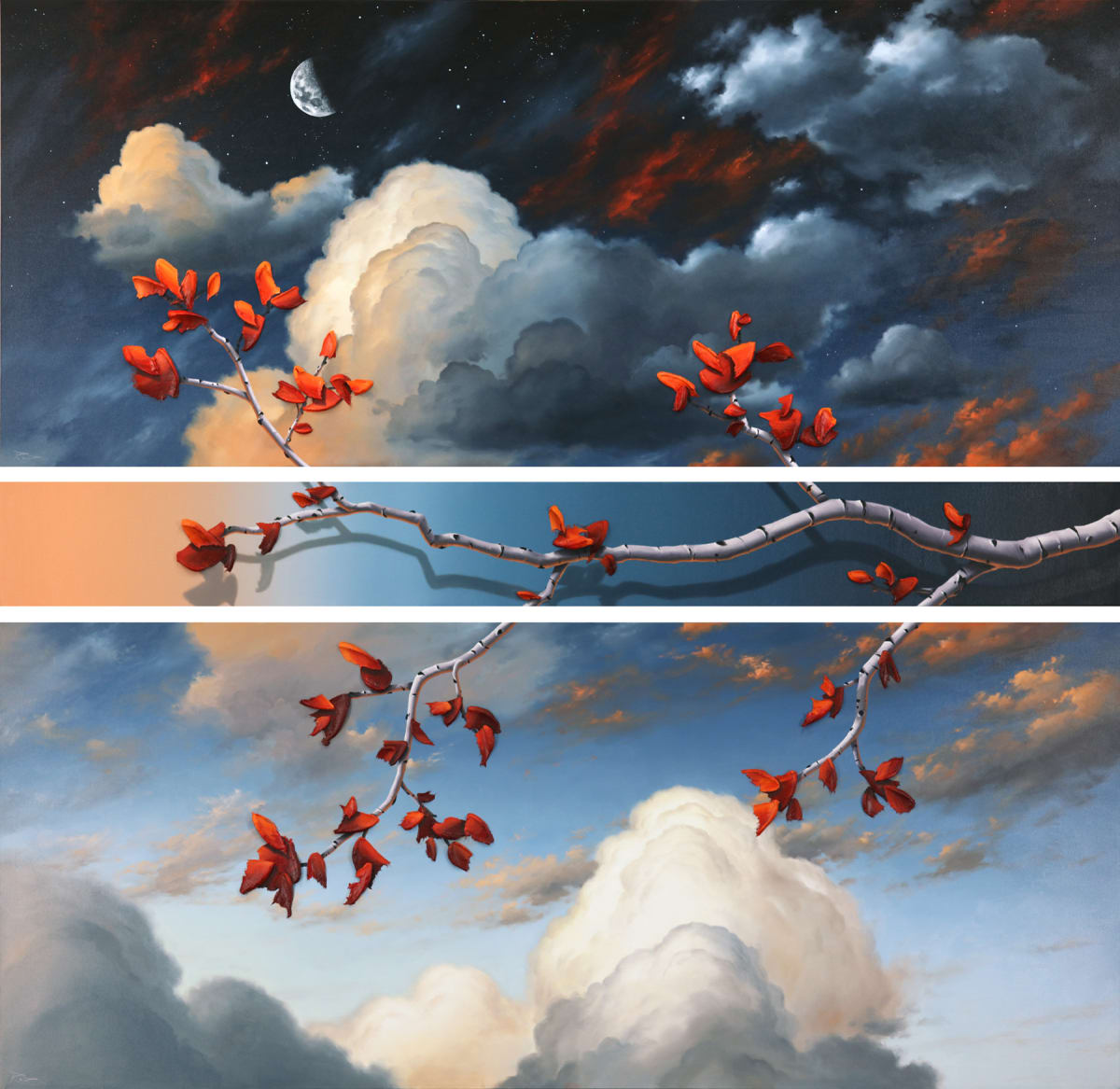 Twilight Embrace (Triptych) 