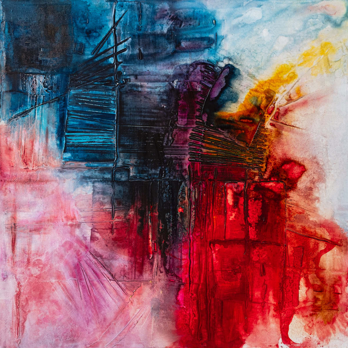 Blue Red Rose Yellow by Vasiliki Furian, Image 1.