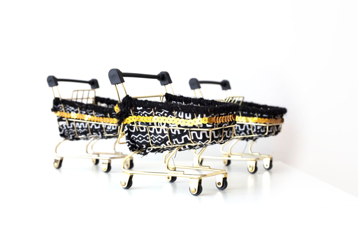 Mini Emotional Baggage Cart: Black & Gold by Theda Sandiford  Image: Black & Gold Group