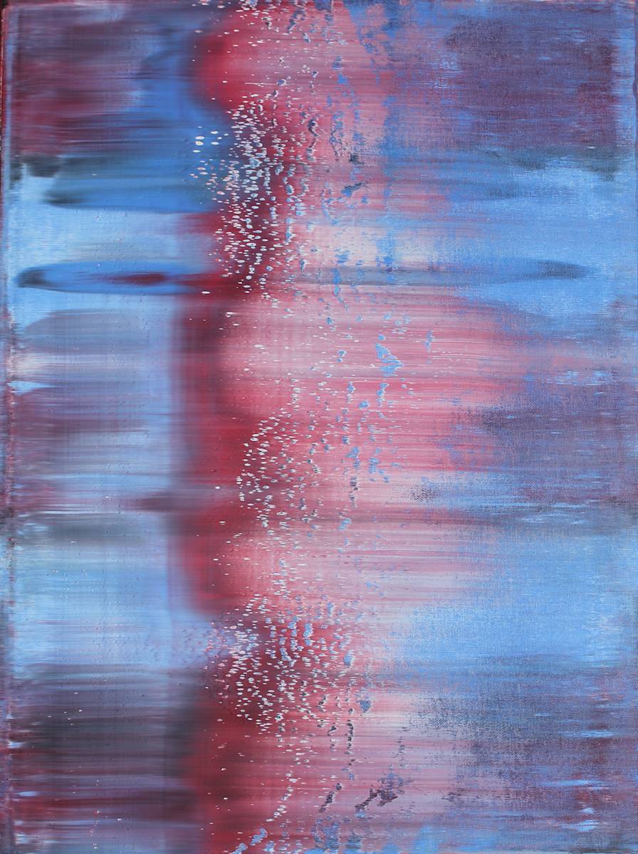Abstract Red Blue Black VI by Harry Moody 