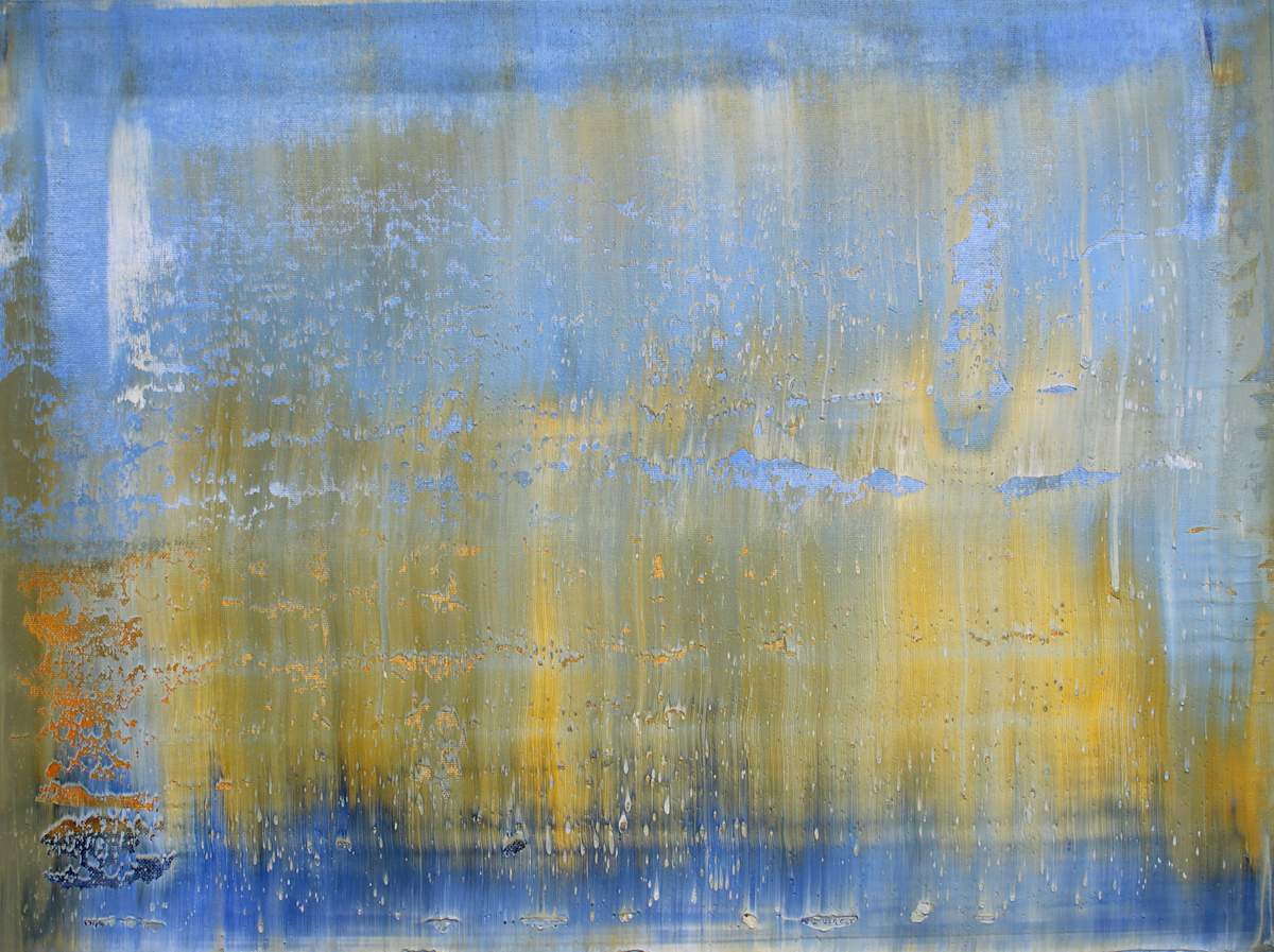 blue abstract horizen by Harry Moody 