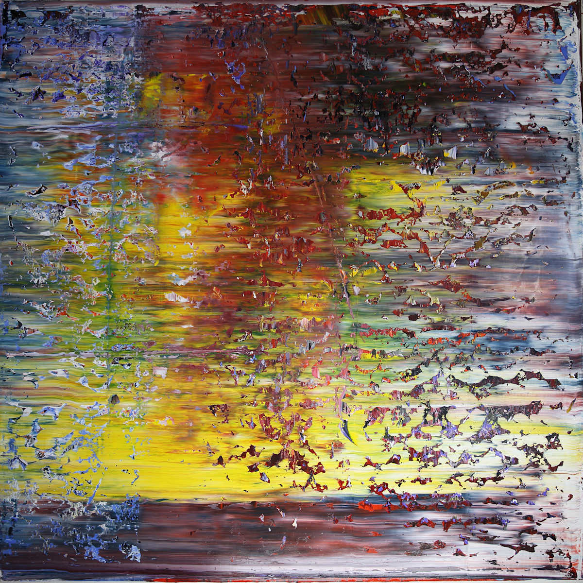 abstract with yellow by Harry Moody 