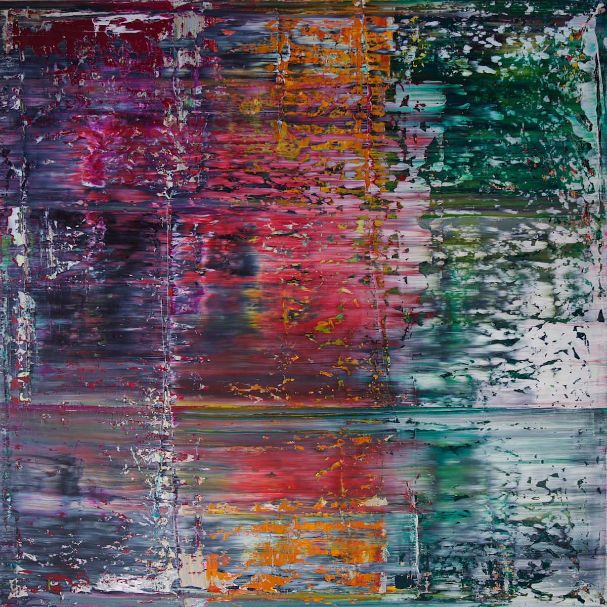 abstract with green by Harry Moody 