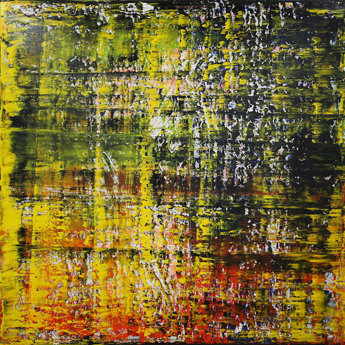 large abstract with cadmium yellow by Harry Moody 