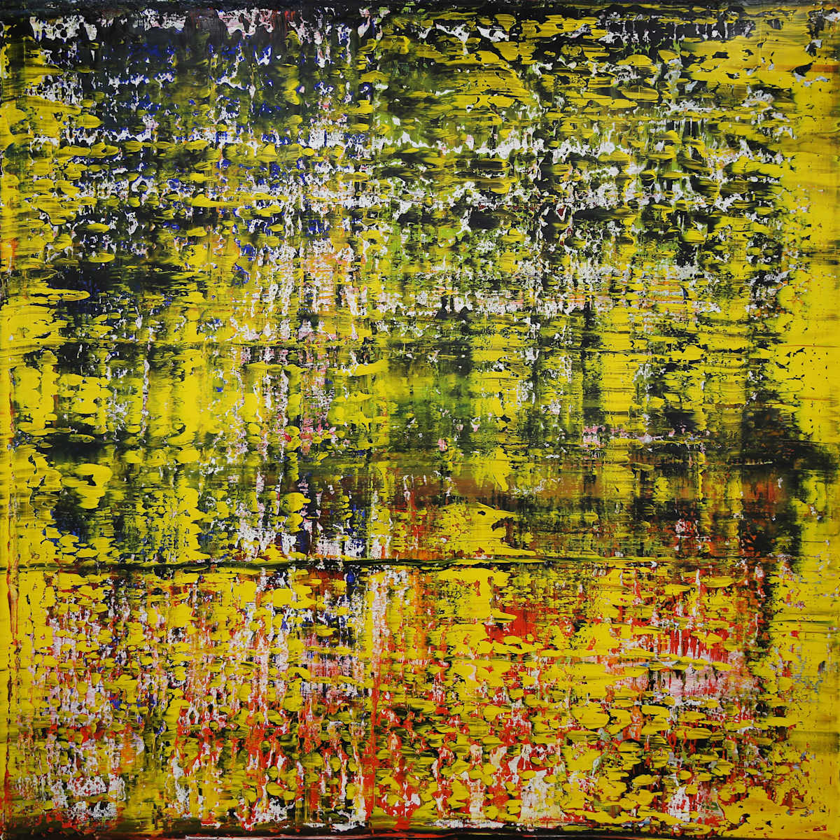 large abstract with cadmium yellow by Harry Moody 
