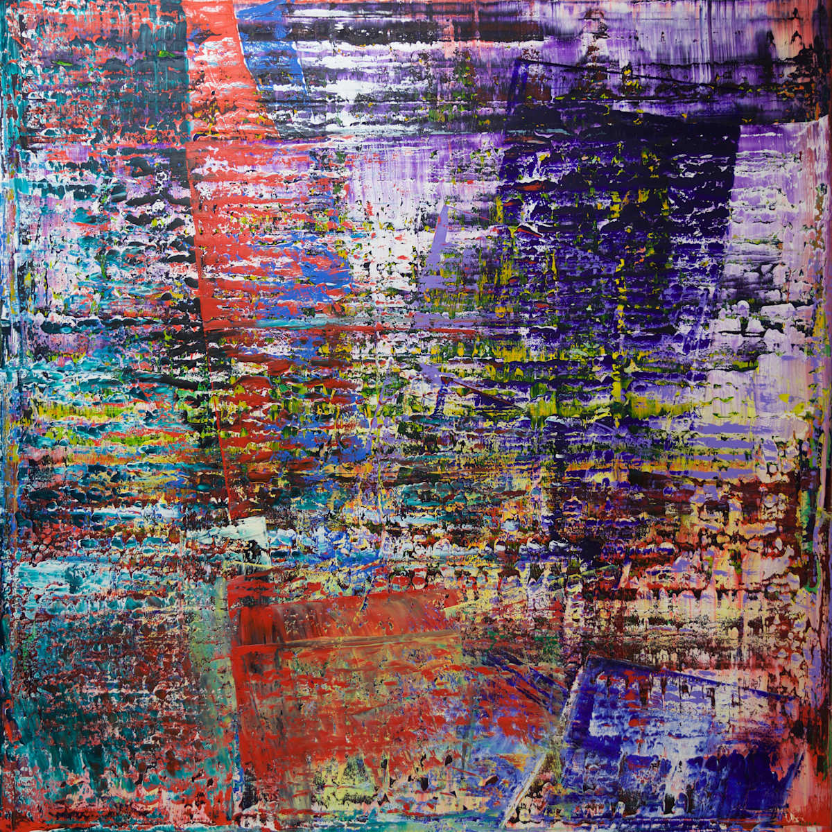 abstract with blue by Harry Moody 