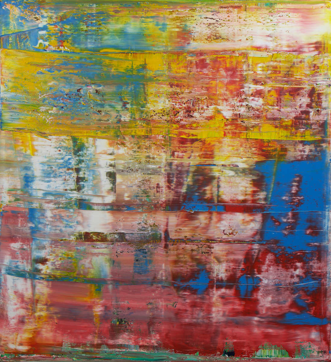 abstract large blue red by Harry Moody 