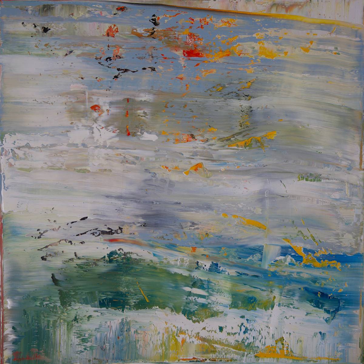 abstract grey blue by Harry Moody 