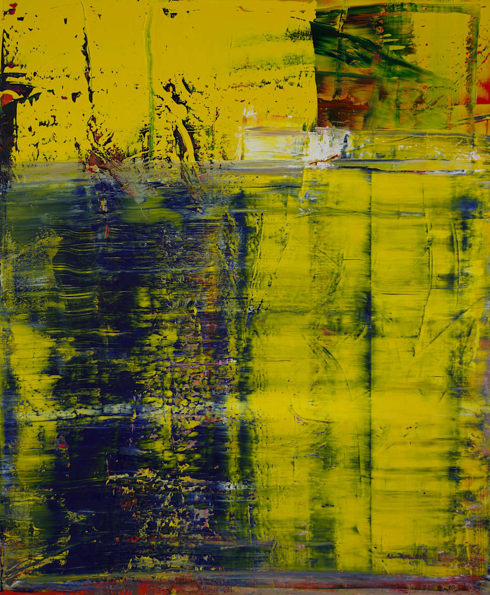 abstract with yellow by Harry Moody 