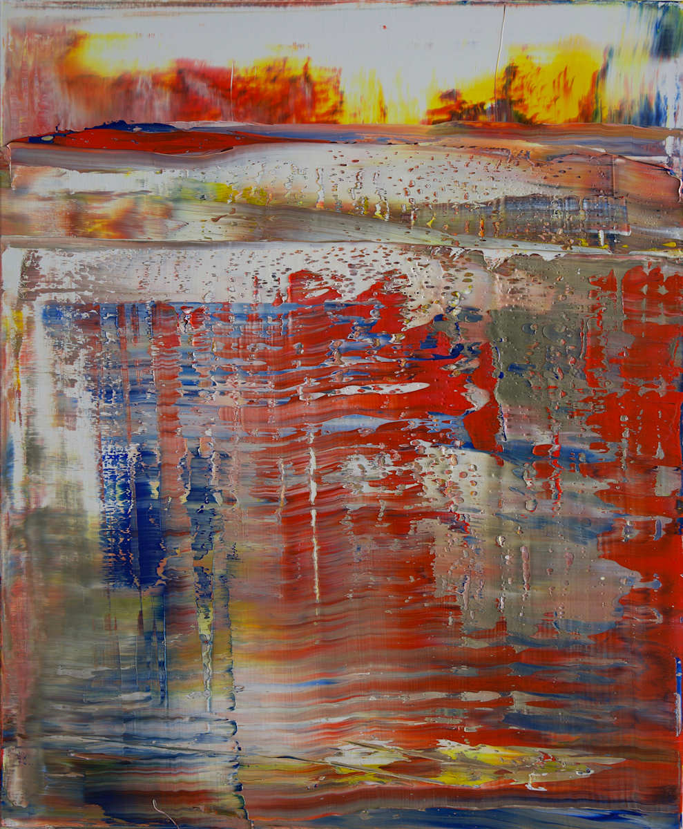 abstract with warm grey by Harry Moody 