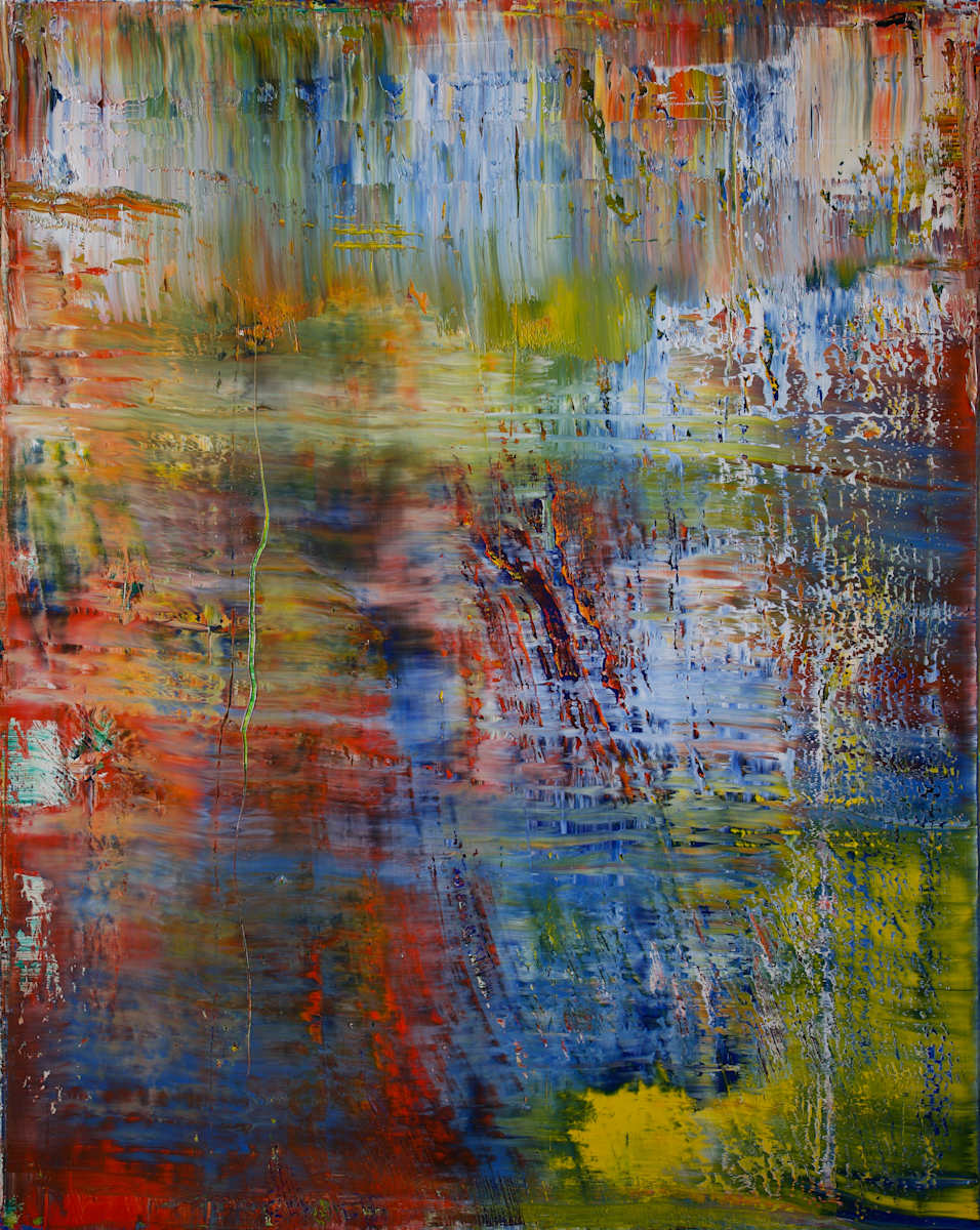 oil painting with left over abstract by Harry Moody 