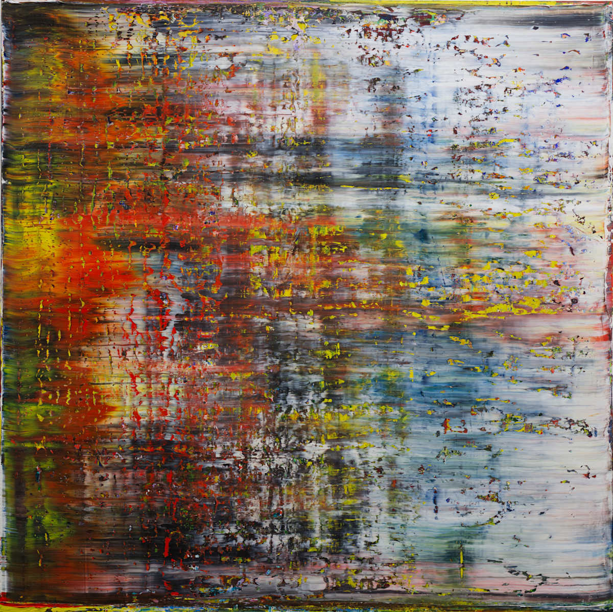 larger abstract with red by Harry Moody 