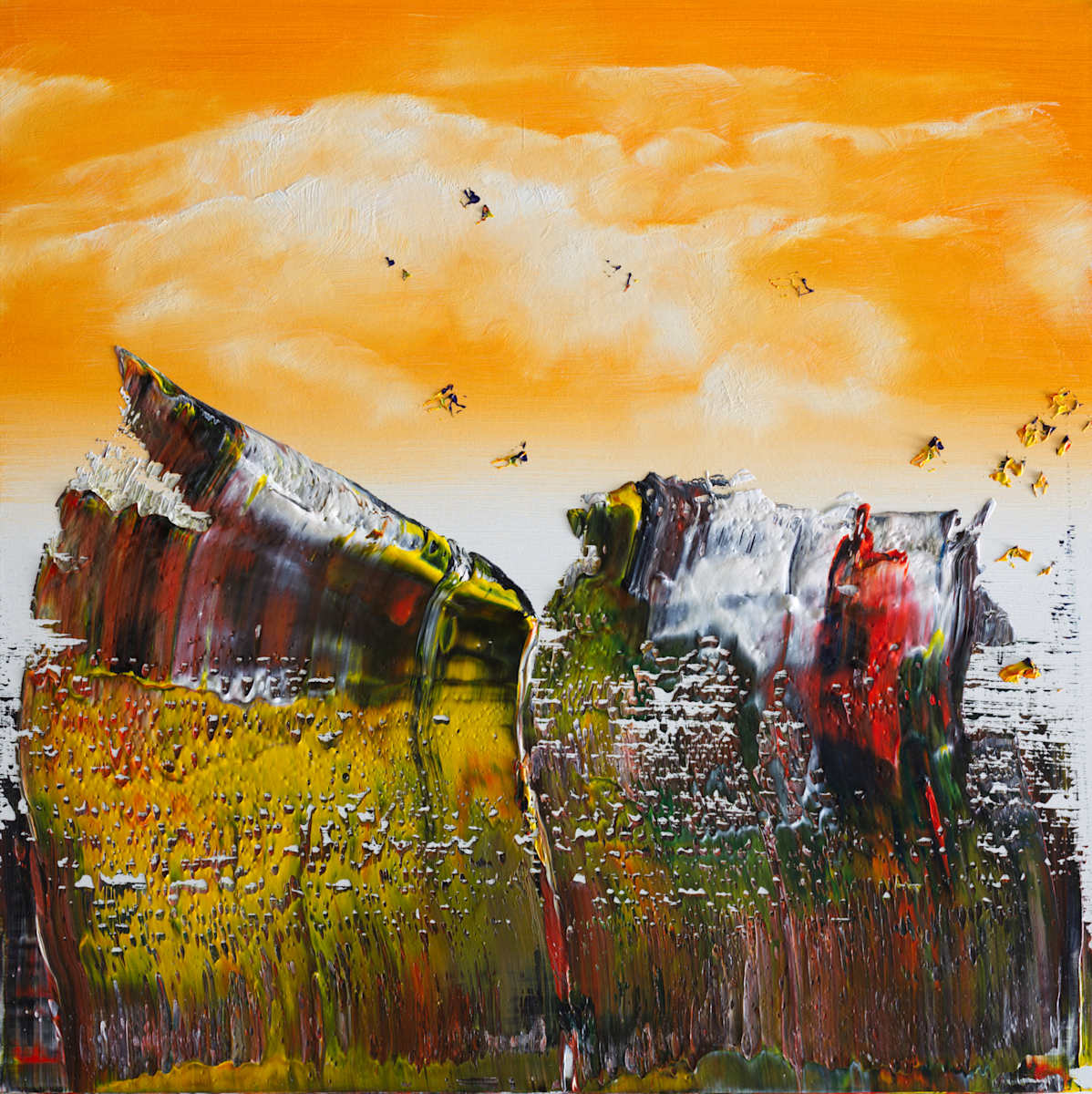 abstract with clouds by Harry Moody 