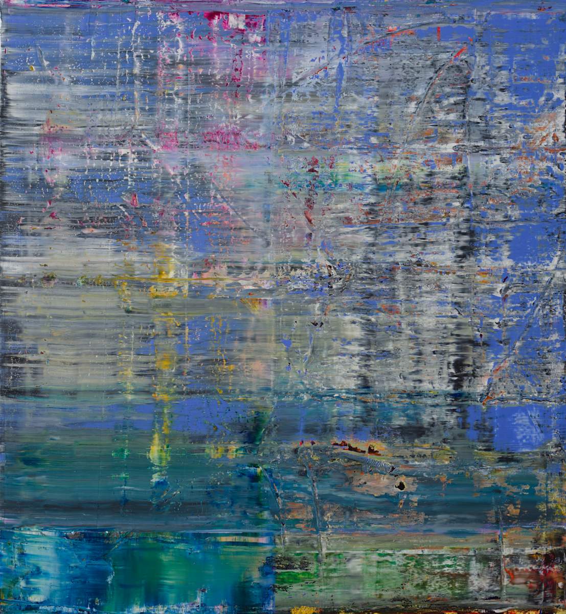 abstract sky blue with grey by Harry Moody 