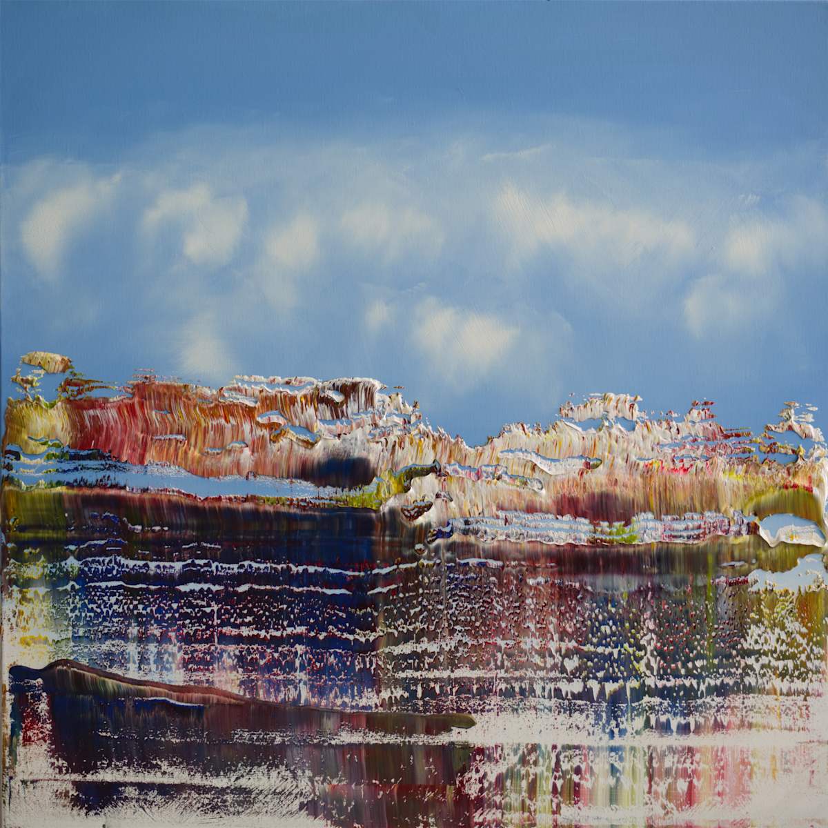 abstract sky blue by Harry Moody 