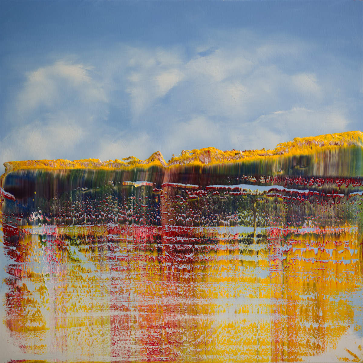 abstract sky blue by Harry Moody 