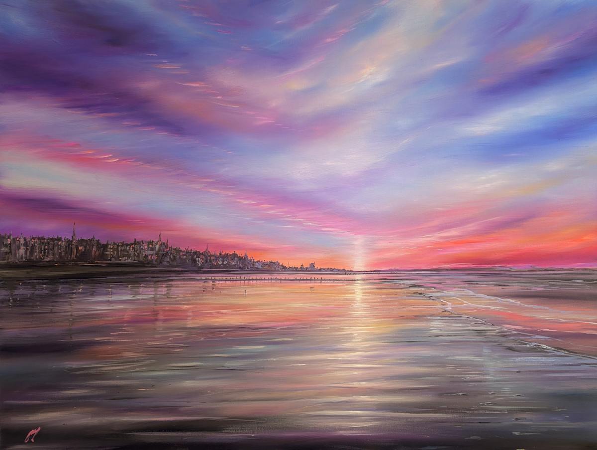 Magenta Sky Portobello 2 by Allison Young 