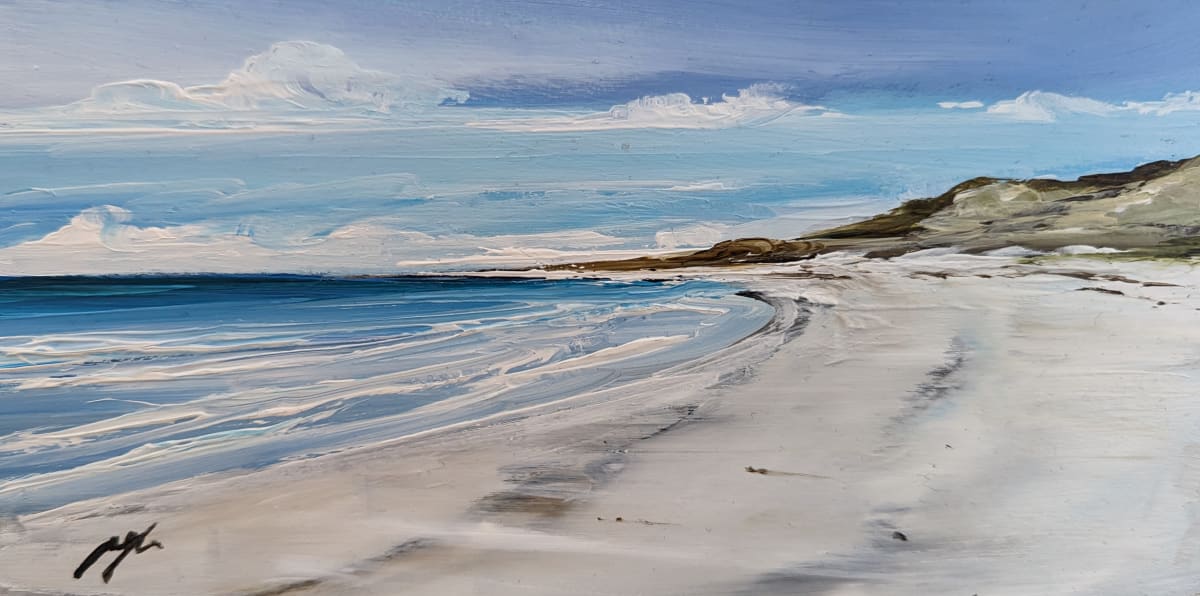 Empty Beach Tiree by Allison Young 