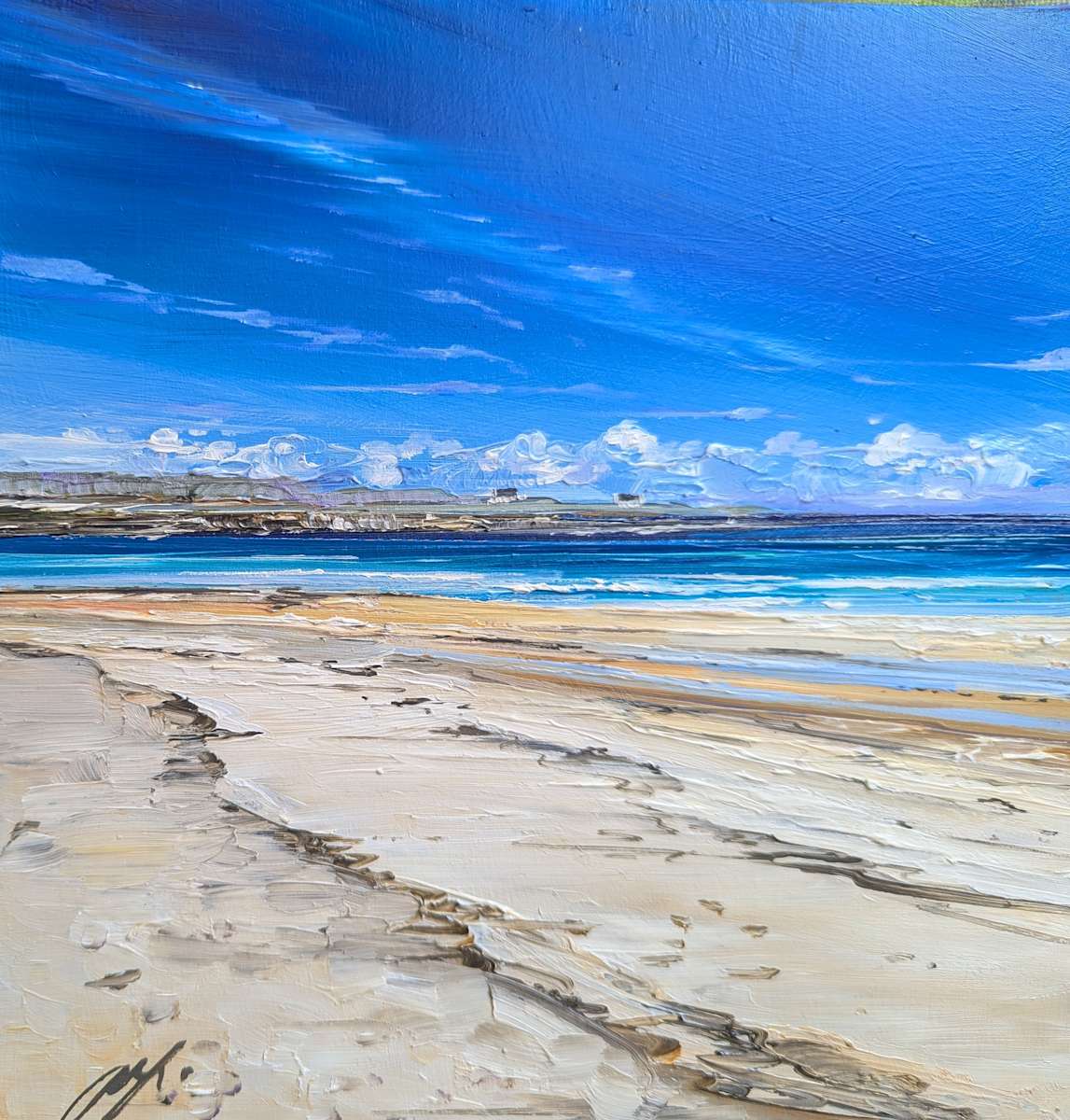 Deep Blue Sky Tiree by Allison Young 