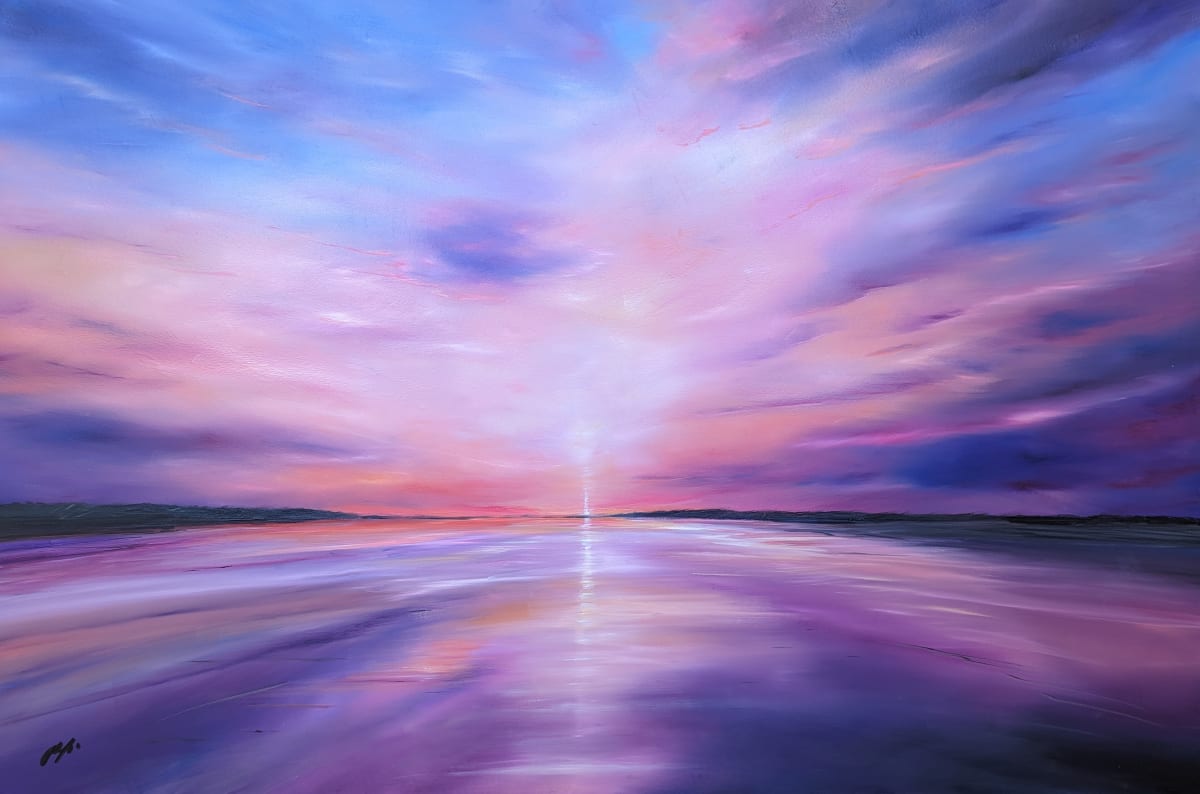 Magenta Sunset Tiree AY McG 0324 by Allison Young  Image: 150 x 100cm
