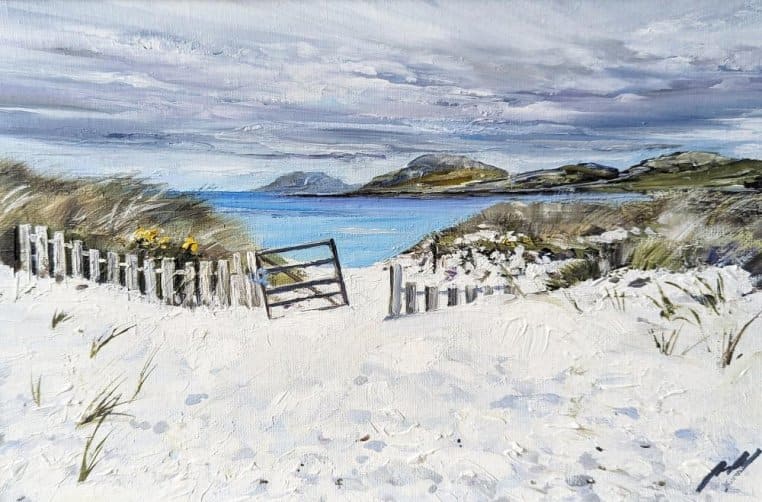 Gate, Vatersay Beach East by Allison Young 