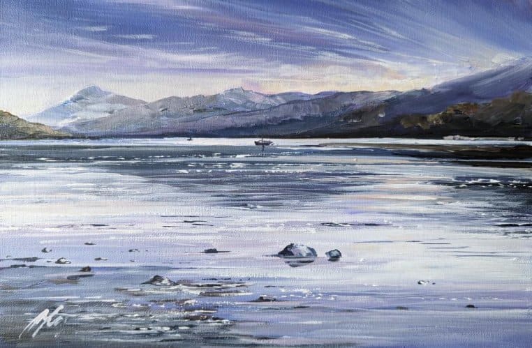 Summer Sky Loch Earn by Allison Young 