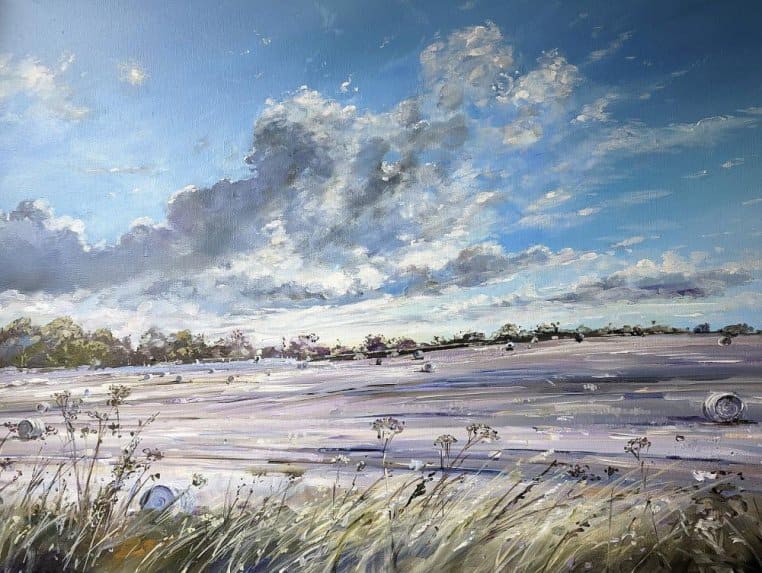 The Walk to the Pub, Pitcairngreen by Allison Young 