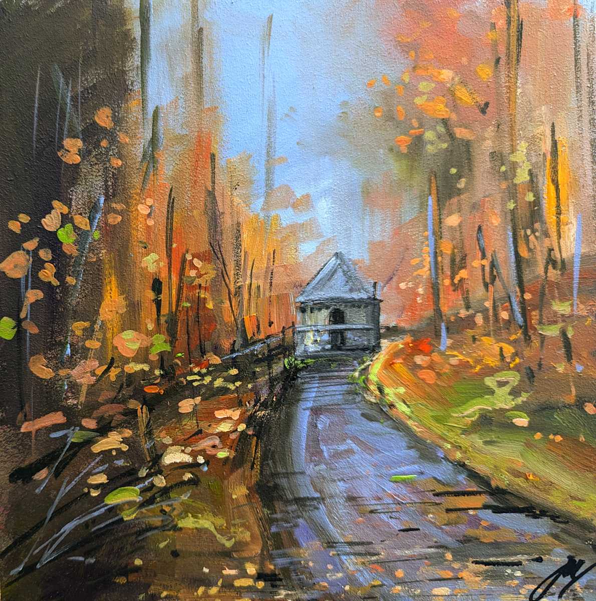 Ossian's Hall at the Hermitage Dunkeld by Allison Young 