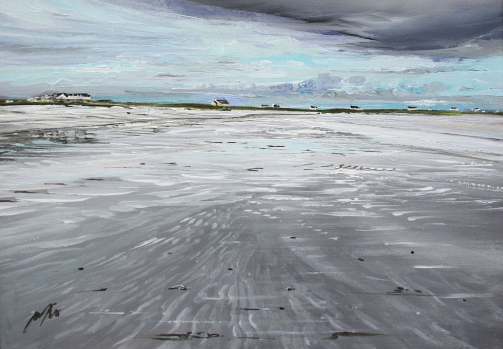 Blue Sky Appears, Gott Bay, Tiree by Allison Young 