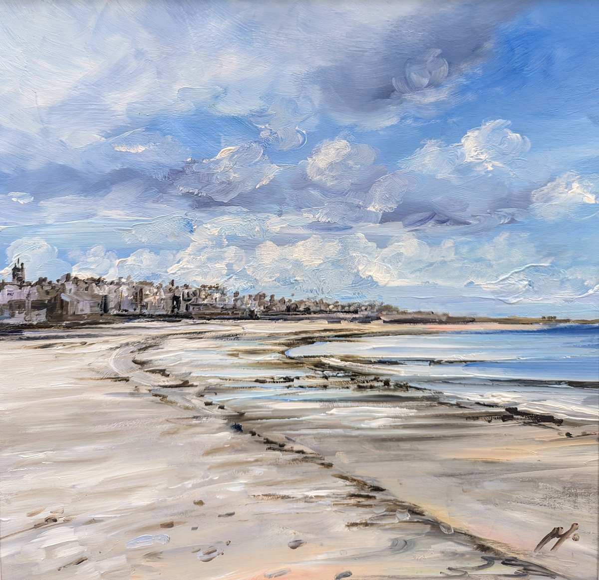 A Breezy Day, North Berwick by Allison Young 