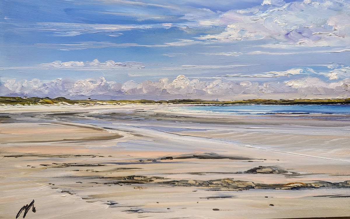 Beach at Crossapol Tiree by Allison Young 