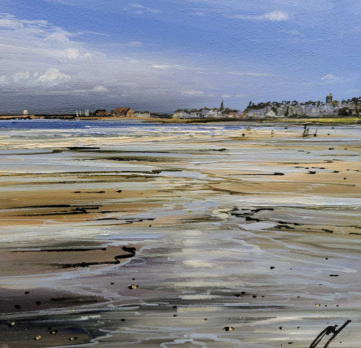 Tide Receding North Berwick by Allison Young 