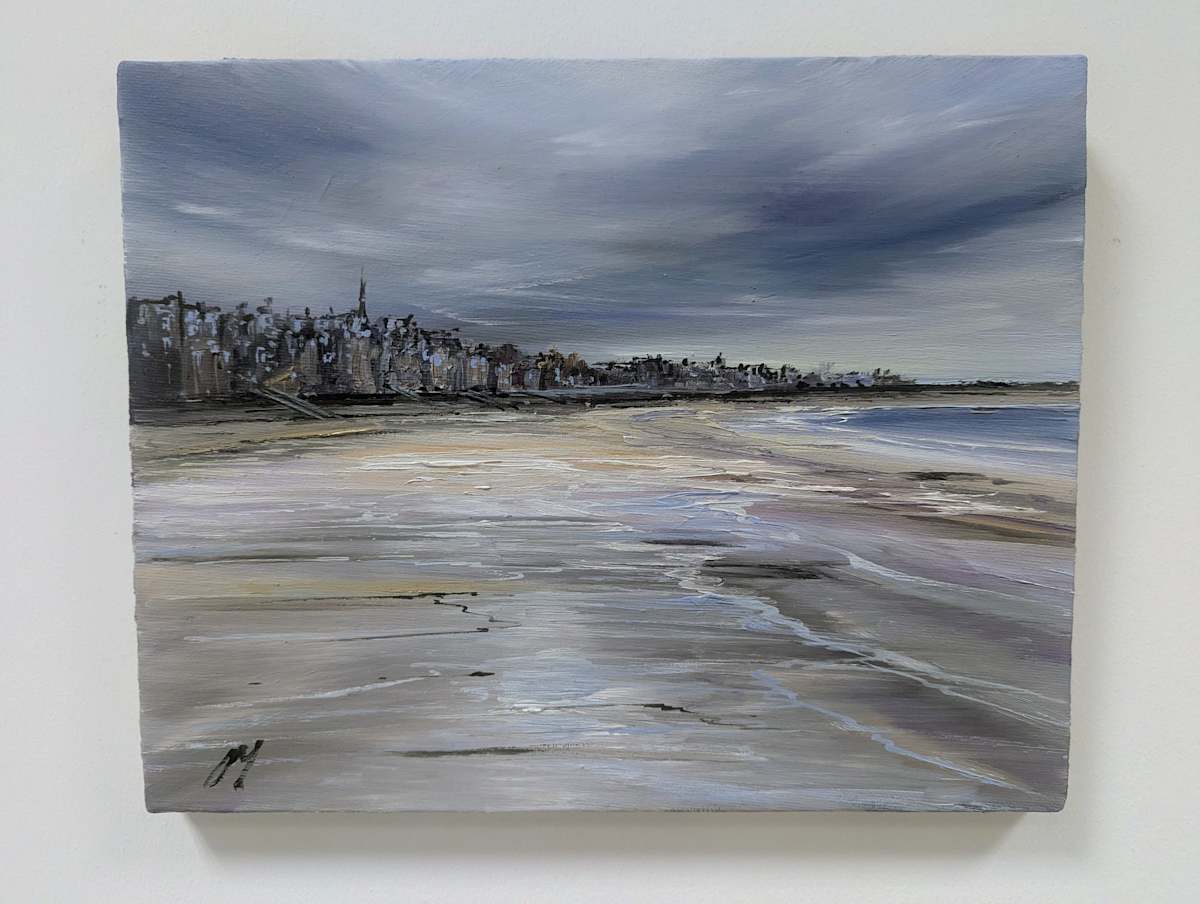 North Berwick Beach unframed by Allison Young 