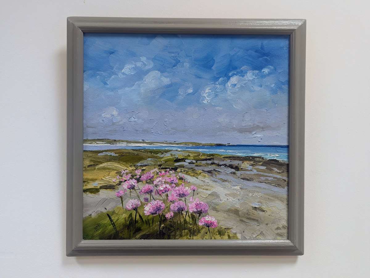 Sea Pinks Tiree by Allison Young 