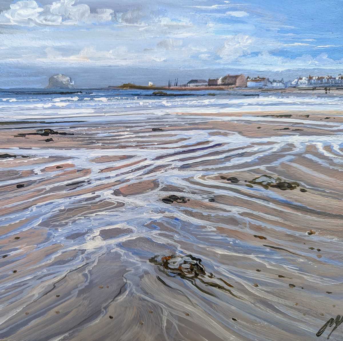 Rippled Shore North Berwick by Allison Young 