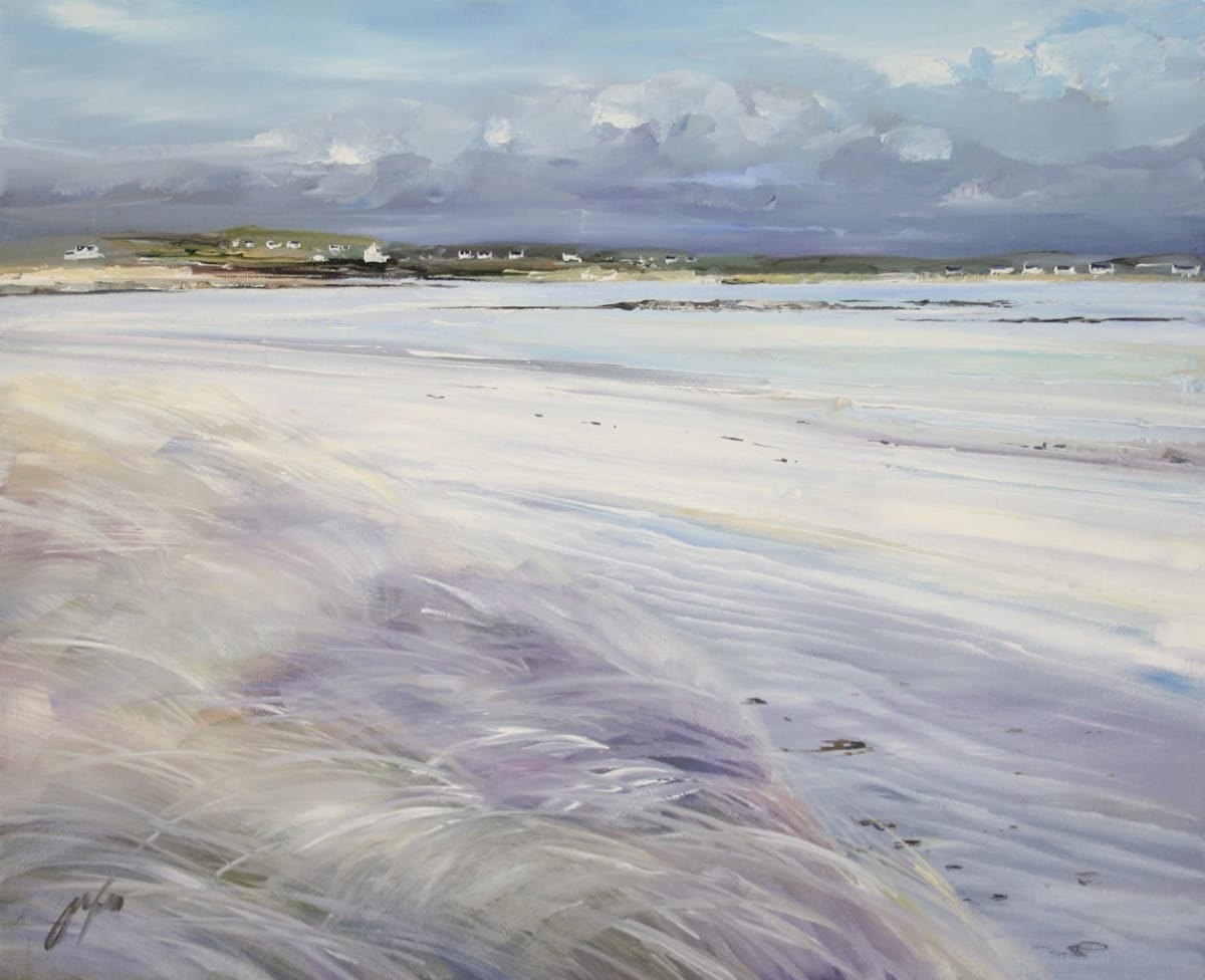Windy Day Gott Bay Tiree by Allison Young 
