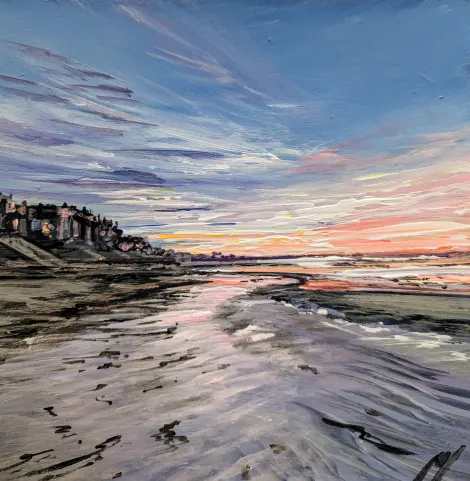Magenta Sunset North Berwick by Allison Young 