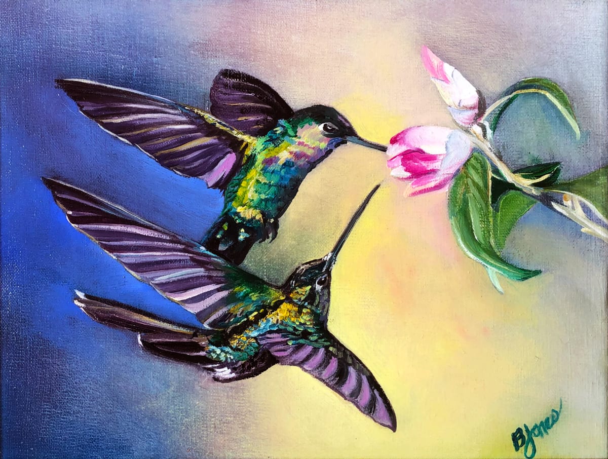 Fiery-Throated Duo by Bobbe Jones 