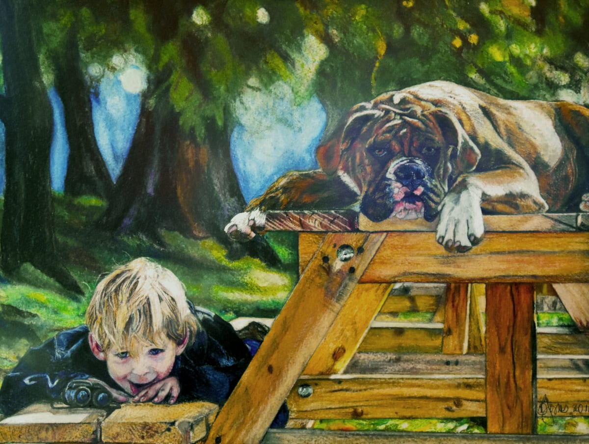 Playful Pals Timeout by Bobbe Jones  Image: Gentry and Ike