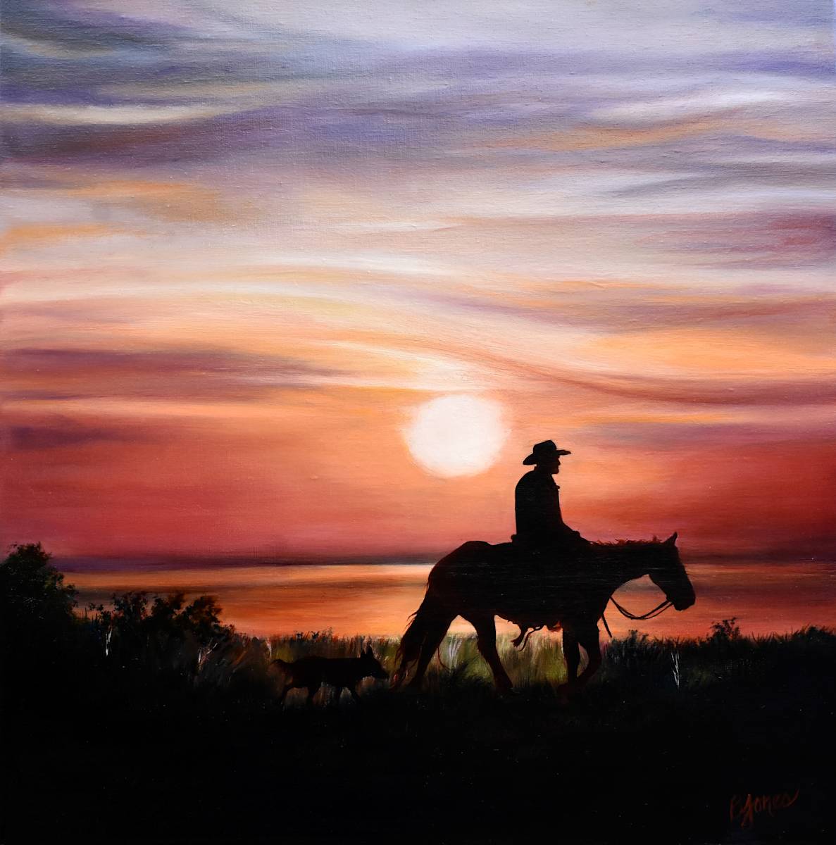 Sunset Rider by Bobbe Jones, Image 1.