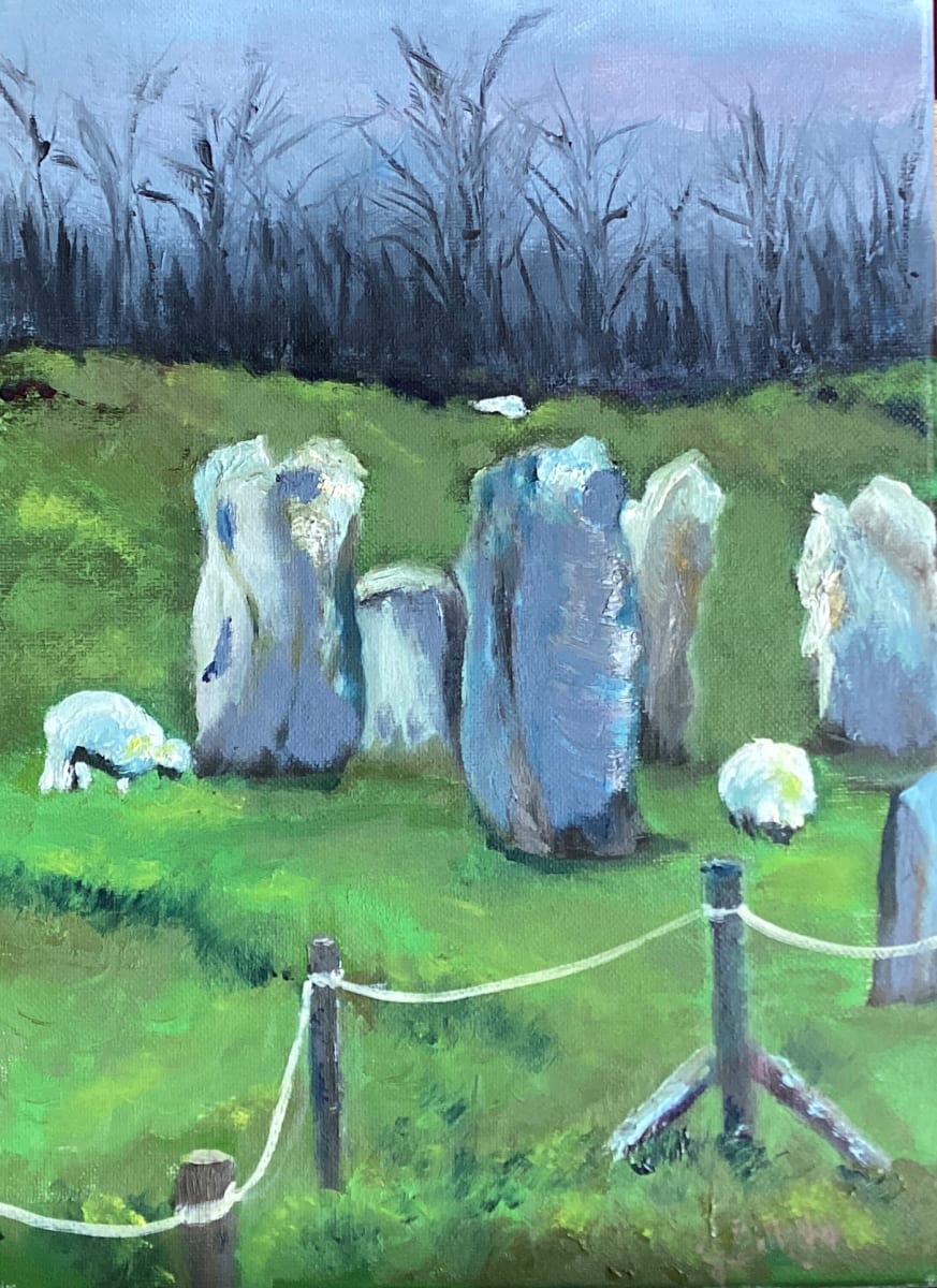 The Stones at Avebury by Janet Gallagher 